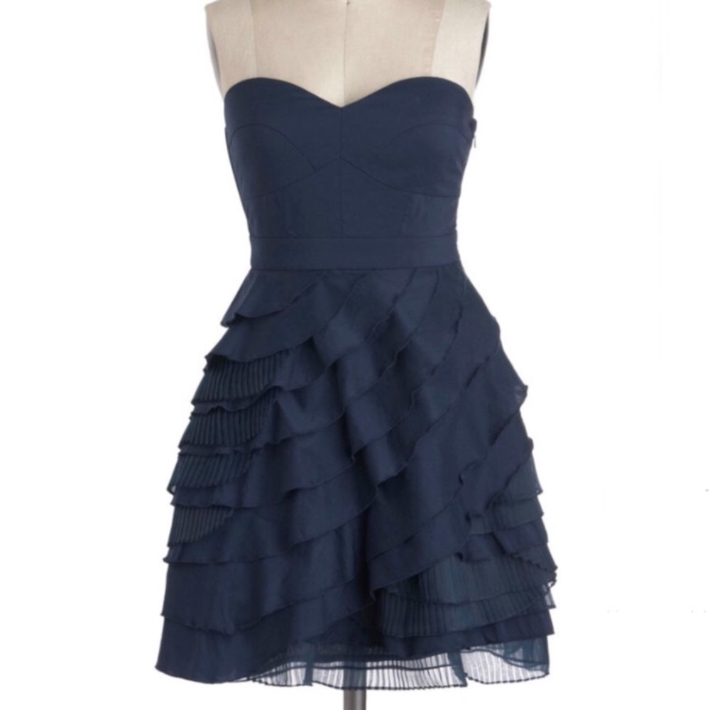 Navy cocktail dress
